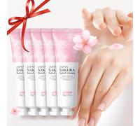 TEMU Crema de Manos Sakura Japón 5pcs 30g, Nutrición Profunda Hidratante Manos Suaves Beige Delicado Uniforme Beige para Todo Tipo de Beige , Regalo para de la , Pascua y Mejores