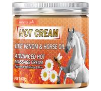 TEMU CREMA DE PIEL Y MÚSCULOS WATER ICE CON ACEITE DE CABALLO Y DE ABEJA - FÓRMULA HIDRATANTE CON DE JENGIBRE, Y ARNICA, DURADERO, IDEAL DE LAS RODILLAS, ESPALDA, HOMBROS Y MÚSCULOS DEL CUELLO