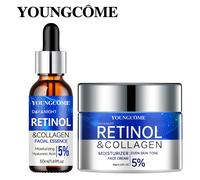 TEMU Crema de Retinol y Ácido Hialurónico con Suero Hidratante Reafirmante y Levantador, que la Piel Luzca Más , Unisex, Botella Pequeña para Viaje