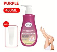 TEMU Crema Depilatoria de 480ML de Gran Capacidad, Crema Depilatoria Indolora, Adecuada para Axilas, Muslos y Zonas Íntimas, Fórmula , Adecuada para los de Piel, Unisex, e Hidrata