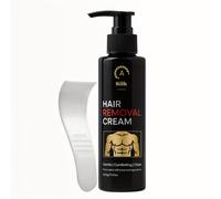 TEMU Crema Depilatoria para Hombres de 100g con Natural de Aloe Vera y - Fórmula , Hipoalergénica y Sin - Crema para Eliminar Corporal en Todo Tipo de Piel Beige, Suavidad Duradera