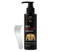 TEMU Crema Depilatoria para Hombres de 150g con Natural de Aloe Vera y - Fórmula , Sin Residuos, Eliminación Rápida del Corporal, Sensibilidad Beige, Suavidad Duradera