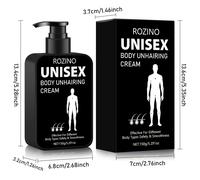 TEMU Crema Depilatoria para Hombres ROZINO, Tarro de Presión de Gran Capacidad de 150g, y , y No Irritante, para Todo Tipo de Piel, Depilación Rápida y , Depilación |Embalaje Elegante|Depilación