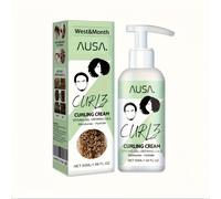 TEMU Crema Elástica para Rizos, Gel de Cabello , Fórmula Hidratante y Rizador, Capas Húmedas y Nutritivas, Esponjosa e Elástica, 1 botella de 1.69 oz