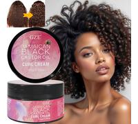 TEMU Crema Rizadora de Aceite de Ricino GZE - Define y Hidrata Rizos, Ondas y Curls con Aceite de Jojoba - Control de Encrespamiento, Hidratación