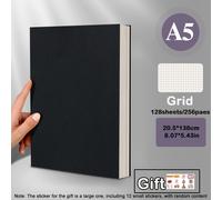 TEMU Cuaderno A5 Engrosado Estilo Retro para , Práctico con Líneas de Cuadrícula, Bloc de Notas Manual y Diario