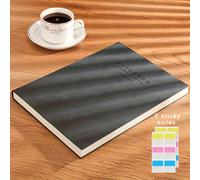 TEMU Cuaderno A5 ultra con 360 páginas, papel prémium agradable a , blanda, resistente , personalizado, texto en inglés, notas adhesivas - Ideal para uso escolar y de oficina