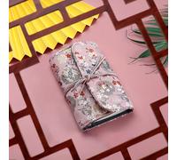 TEMU Cuaderno A6 de Tela Floral Vintage - Portátil con Blanda, Suministros de Papelería Elegantes para Uso Diario y Actividades Académicas, Diario Lindo