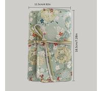 TEMU Cuaderno A6 de Tela Floral Vintage - Portátil con Blanda, Suministros de Papelería Elegantes para Uso Diario y Actividades Académicas, Diario Lindo