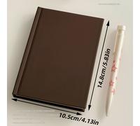 TEMU Cuaderno A6 Fresa, Manual de Registro de Tarjetas Perforadas de , Diario y Bloc de Notas para