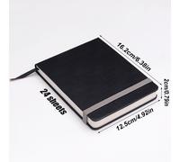 TEMU Cuaderno de Acuarela de de Madera de 24 Páginas, Práctico Cuaderno de Acuarela para Exteriores