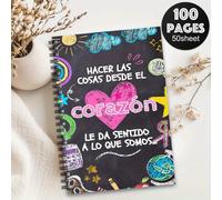 TEMU Cuaderno de Agradecimiento al Maestro en Español - Un Diario Bilingüe en Inglés/Español para el Aula con un Mensaje , Organizador de para Educadores, y Uso en - para del Maestro, Graduación