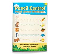 TEMU Cuaderno de Control del Lápiz: Desarrolla la Preparación para Escribir y Habilidades Motoras Finas, Aprende a Dibujar Patrones, Líneas y Formas