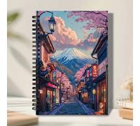 TEMU Cuaderno de de callejero japonés - Diario universitario de rayas , diseño del y , papel de calidad para , oficina, viajes - Regalo para , Teac