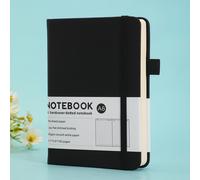 TEMU Cuaderno de diario de bolsillo que mide 3.7 pulgadas x 5.7 pulgadas (aproximadamente 9.4 cm x cm), un mini cuaderno de con un soporte para bolígrafo, diario A6 con rayas páginas