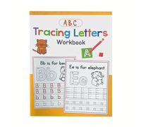 TEMU Cuaderno de ejercicios de 28 páginas para trazar | Libro de práctica de escritura | de caligrafía para el hogar preescolar y de jardín de para niños de 3 años en