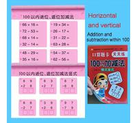 TEMU Cuaderno de ejercicios de 80 páginas para sumas y restas el 100, tarjetas didácticas de y dentro del 10//100, libro de práctica aritmética para matemáticas