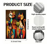 TEMU Cuaderno de Gato Animal de Dibujos Animados con una y Creativa Cubierta 2D - un Diario de , Compacto y Portátil, con Exquisitos Diseños y Papel Duradero, para Escribir, Dibujar o Regalar