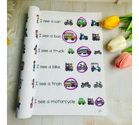 TEMU Cuaderno de Lectura de Visuales en Inglés para | 6 Oraciones por Página con Práctica Diaria de Conversación | Ejercicios Nivelados | Materiales Escolares para a Clases