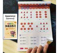 TEMU Cuaderno de matemáticas: Formas divertidas de para y , hojas de entrenamiento de escritura para preescolares, páginas de práctica estructurada 80 páginas, regalo de regreso a .