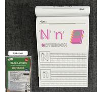 TEMU Cuaderno de práctica de caligrafía del alfabeto de 64 páginas para niños: Cuaderno de escritura preescolar con de uso frecuente para prekínder, jardín de y niños de 3+ años. Libro de juegos de