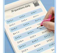 TEMU Cuaderno de Práctica de Matemáticas: Multiplicación, División, y - 30 Problemas Diarios para Entrenamiento Mental y Práctica de Escritura