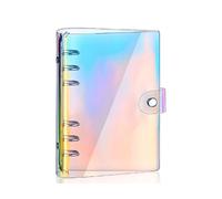 TEMU Cuaderno de Presupuesto A5 A6 Colorido Rosa y Azul con Láser y 6 Agujeros de PVC