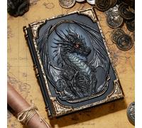 TEMU Cuaderno de relieve de 3D para, diario vintage mágico