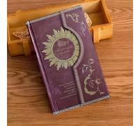 TEMU Cuaderno Principal Mágico Magnético Retro A5, Diario de con Cierre Magnético y Marcadores, Diseño Retro, , Organizador Portátil Elegante, Adecuado para y Notas