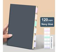 TEMU Cuaderno Retro A5 para - 120 y 360 Páginas con Marcador y Pegatinas de Regalo, Papel a Líneas , para , Notas de Negocios, Diario Duradero