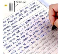 TEMU Cuadernos de caligrafía en en inglés 3D, libros con alfabeto inglés, reutilizables, para escribir y redactar