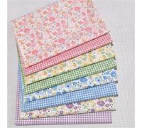 TEMU Cuadrados de tela de algodón floral 8 piezas - Tela de acolchado precortada 100% algodón para manualidades de bricolaje, patchwork, solo a , suministros de tela de costura con de flores