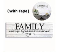 TEMU Cuadro 2D en con frases inspiradoras 2D, familiares enmarcadas y decoraciones retro para mejorar la decoración de dormitorios, salas de estar y paredes del hogar