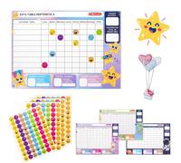 TEMU Cuadros de recompensas de 1/3/6 juegos: 16 pegatinas, 4 diseños diferentes de cuadros de recompensas y 16 tarjetas de para hábitos, la responsabilidad y la rendición de cuentas.