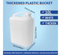 TEMU Cubeta Manual de Resistencia 5L/10L/15L, Contenedor Multiusos para Agua/Aceite, en HDPE Polietileno de Densidad, Cubeta Manual Reforzada y Duradera