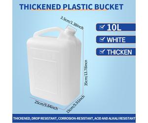 TEMU Cubeta Manual de Resistencia 5L/10L/15L, Contenedor Multiusos para Agua/Aceite, en HDPE Polietileno de Densidad, Cubeta Manual Reforzada y Duradera