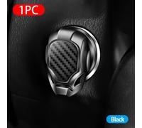 TEMU Cubierta de Botón de y Parada de Encendido de Motor de Metal 3D, Llave Decorativa de Acero Inoxidable para de Interior de Coche