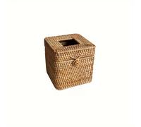 TEMU Cubierta de de Pañuelos Tejida de Ratán Chic - Almacenamiento Multifuncional para y Comedor, No Necesita Energía, Organizador de Escritorio y Cajón para Almacenamiento en el Hogar