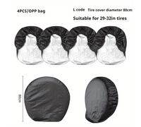TEMU Cubierta de neumático para automóvil, protector de neumático para camping en RV, cubierta de neumático de repuesto a prueba de sol, cubierta de neumático universal.