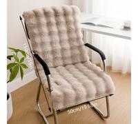 TEMU Cubierta de Silla de Peluche de de Piel de Lujosa - , Elástica y Lavable a Máquina con Cierre Elástico para Sillas de Oficina, Salón y Comedor - para una Decoración Acogedora de Otoño e Invierno