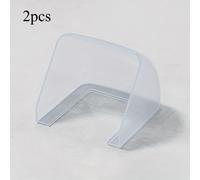 TEMU Cubierta impermeable para enchufes de exterior, protector transparente para interruptores de pared, /transparente/negro/naranja, forma rectangular, sin carga, sin batería.