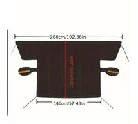 TEMU Cubierta Magnética para Parabrisas, Tela Oxford Engrosada Anticongelante y Protector Solar, Protección contra el y