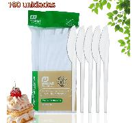 TEMU Cubiertos，Vajilla Desechable Blanca 100/300 Piezas, Vajilla Desechable, 16.5cm, Portátil y Duradera para Picnic, Fiesta, Boda, | Marca Maxi Products