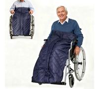 TEMU Cubrepiernas para Silla de Ruedas Forradas en Forro Polar, para Silla de Ruedas, a Prueba de Viento Saco para Sillas de Ruedass Adultos