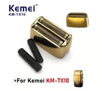 TEMU Cuchillas de repuesto de capa de calidad, cubierta de malla para cuchillas y piezas de para el afeitadora eléctrica original Kemei KM-