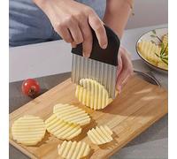 TEMU Cuchillos de Cocina Multifuncionales | Cortador de Patatas de Acero Inoxidable, Cortador de Patatas con Diseño de Dientes de Lobo y Ondas, Cortador de , Cortador de Verduras - MeiGlobal