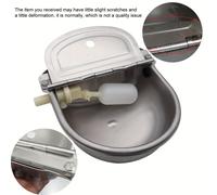 TEMU Cuenco Automático para Beber Agua para Vaca, Cuenco de Acero Inoxidable 304 para Beber Agua para Caballo, , Cerdo, Perro, con Válvula Flotante de 1/2