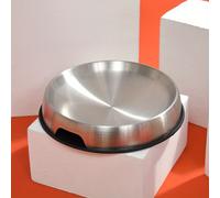 TEMU Cuenco de acero inoxidable premium con base de silicona antideslizante - ¡ para perros y gatos!