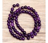 TEMU Cuentas redondas de de 4/6/8 mm - de 15 pulgadas para fabricación de joyería DIY, redondas con base facetada y curva, para collar, pulsera, pendientes, tobillera, suministros de manualidades