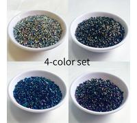 TEMU Cuentas y Surtos de Cuentas, 4000 piezas, Cuentas Miyuki Delica, 4 Sets de Color, 10 Gramos Por Color, Tamaño 2Mm/0.0787Pulgadas, Adecuado para la Fabricación de Joyas y Proyectos de Abalorios